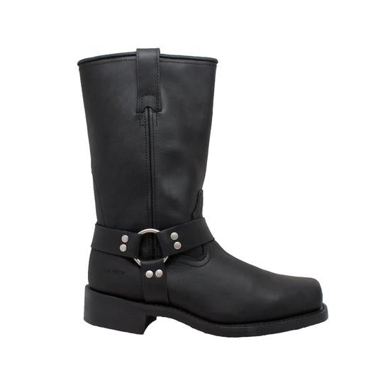 Men's 13" Harness Boot Black Leather Boots-Mens Leather Boots-Inland Leather Co-Inland Leather Co