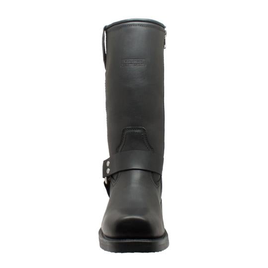 Men's 13" Waterproof Harness Boot Black Leather Boots-Mens Leather Boots-Inland Leather Co-7.5-Black-M-Inland Leather Co