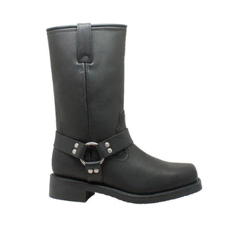 Men's 13" Waterproof Harness Boot Black Leather Boots-Mens Leather Boots-Inland Leather Co-Inland Leather Co
