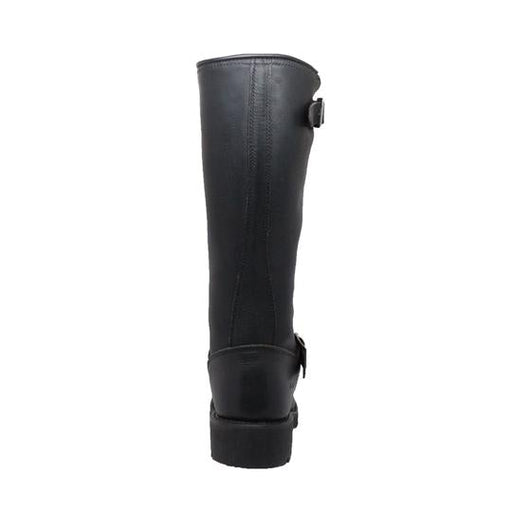 Men's 16" Black Engineer Biker Leather Boots-Mens Leather Boots-Inland Leather Co-Inland Leather Co