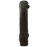 Men's 16" Black Engineer Zipper Biker Leather Boots-Mens Leather Boots-Inland Leather Co-Inland Leather Co