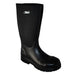 Men's 16" Cement Rubber Boot Steel Toe Black Leather Boots-Mens Leather Boots-Inland Leather Co-Inland Leather Co