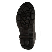 Men's 16" Cement Rubber Boot Steel Toe Black Leather Boots-Mens Leather Boots-Inland Leather Co-Inland Leather Co