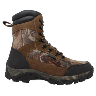 Men's 400G 10" Real Tree Brown Camo Waterproof Hunting Boot Leather Boots-Mens Leather Boots-Inland Leather Co-Inland Leather Co