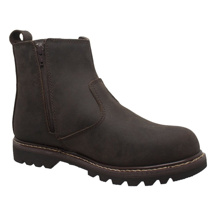 Men's 6" Australian Boot Brown Leather Boots-Mens Leather Boots-Inland Leather Co-Inland Leather Co