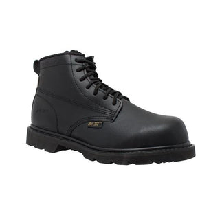Men's 6" Black Composite Toe Leather Boots-Mens Leather Boots-Inland Leather Co-3-Black-M-Inland Leather Co