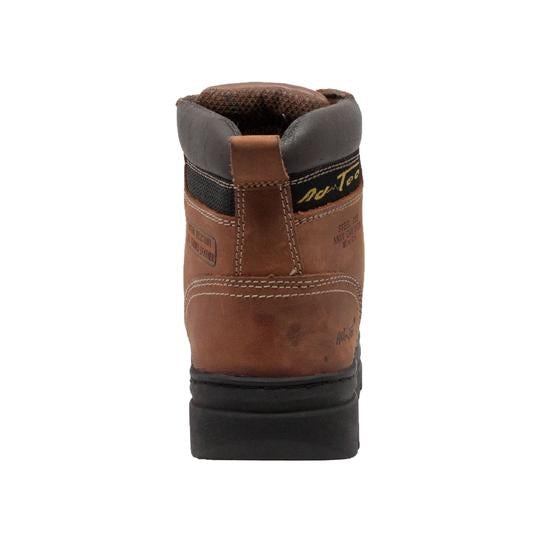 Men's 6" Brown Steel Toe Hiker Leather Boots-Mens Leather Boots-Inland Leather Co-Inland Leather Co
