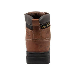 Men's 6" Brown Steel Toe Hiker Leather Boots-Mens Leather Boots-Inland Leather Co-Inland Leather Co