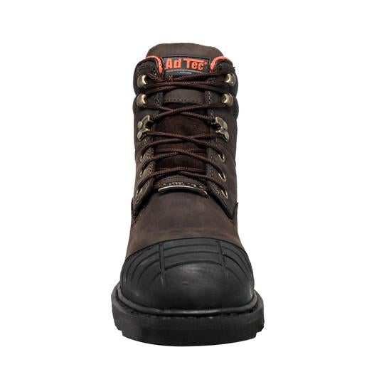 Men's 6" Brown Work Leather Boots-Mens Leather Boots-Inland Leather Co-Inland Leather Co