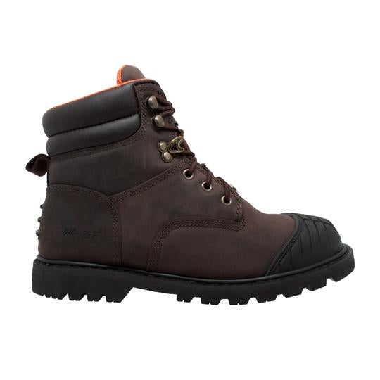 Men's 6" Brown Work Leather Boots-Mens Leather Boots-Inland Leather Co-Inland Leather Co