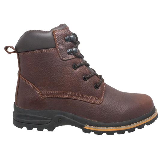 Men's 6" Brown Work Leather Boots-Mens Leather Boots-Inland Leather Co-Inland Leather Co