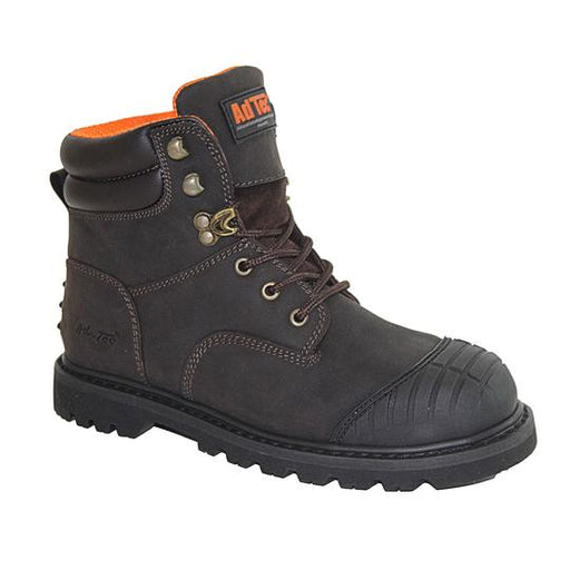 Men's 6" Brown Work Leather Boots-Mens Leather Boots-Inland Leather Co-7-Brown-M-Inland Leather Co