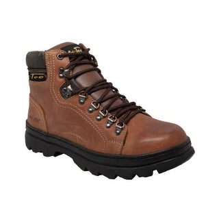 Men's 6" Hiker Brown Leather Boots-Mens Leather Boots-Inland Leather Co-7-Brown-M-Inland Leather Co