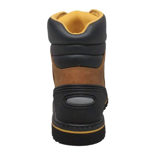 Men's 7" Steel Toe Work Boot Light Brown Leather Boots-Mens Leather Boots-Inland Leather Co-Inland Leather Co