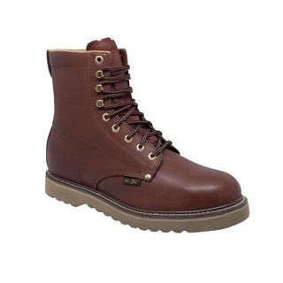 Men's 8" Redwood Farm Leather Boots-Mens Leather Boots-Inland Leather Co-6-Redwood-M-Inland Leather Co