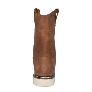 Men's 8" Side Zipper Pull On Wellington Leather Boots-Mens Leather Boots-Inland Leather Co-Inland Leather Co