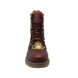 Men's 8" Steel Toe Redwood Farm Leather Boots-Mens Leather Boots-Inland Leather Co-Inland Leather Co