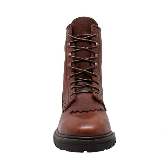 Men's 9" Chestnut Packer Leather Boots-Mens Leather Boots-Inland Leather Co-Inland Leather Co