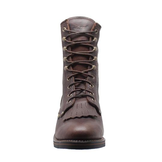Men's 9" Chestnut Packer Leather Boots-Mens Leather Boots-Inland Leather Co-Inland Leather Co