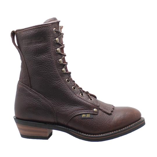 Men's 9" Chestnut Packer Leather Boots-Mens Leather Boots-Inland Leather Co-Inland Leather Co