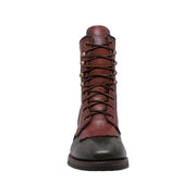Men's 9" Chestnut/Black Packer Leather Boots-Mens Leather Boots-Inland Leather Co-Inland Leather Co