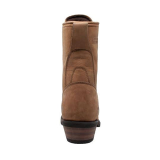 Men's 9" Tan Packer Leather Boots-Mens Leather Boots-Inland Leather Co-Inland Leather Co