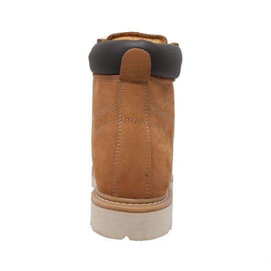 Men's Steel Toe Work Boot Tan Leather Boots-Mens Leather Boots-Inland Leather Co-Inland Leather Co