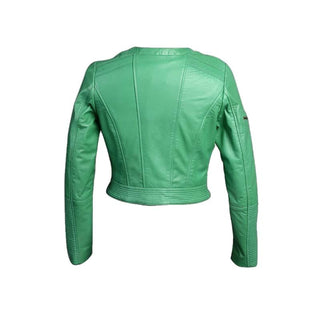 Minty Womens Short Leather Jacket-Womens Leather Jacket-Inland Leather Co.-Inland Leather Co.