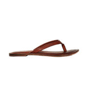 Melina Flat Leather Flip Flop women's slippers-Leather Sandal-Inland Leather-Inland Leather Co