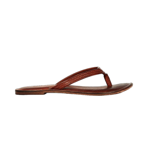 Melina Flat Leather Flip Flop women's slippers-Leather Sandal-Inland Leather-Inland Leather Co