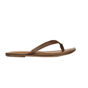 Melina Flat Leather Flip Flop women's slippers-Leather Sandal-Inland Leather-Inland Leather Co