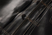 Petyr Genuine Men Sheepskin Leather Coat-Mens Leather Jacket-Inland Leather Co.-black-M-Inland Leather Co.