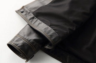 Petyr Genuine Men Sheepskin Leather Coat-Mens Leather Jacket-Inland Leather Co.-black-M-Inland Leather Co.