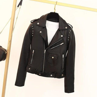 Sansa Womens Moto Leather Jacket-Womens Leather Jacket-Inland Leather Co. Est. 2020-Black-L-Inland Leather Co.