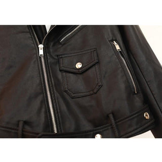 Sansa Womens Moto Leather Jacket-Womens Leather Jacket-Inland Leather Co. Est. 2020-Black-S-Inland Leather Co.