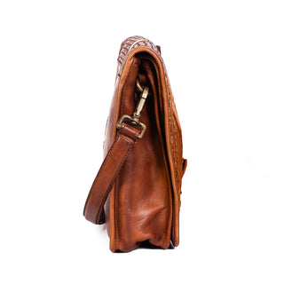 Shawnessey Ladies Fashion Leather Shoudler Bag-Cross Body Bag-Inland Leather Co.-Brown Cognac-Inland Leather Co.