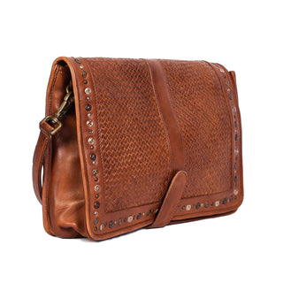 Shawnessey Ladies Fashion Leather Shoudler Bag-Cross Body Bag-Inland Leather Co.-Brown Cognac-Inland Leather Co.