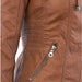 Shenandoah Womens Faux Leather Hooded Jacket-Womens Faux Leather Jacket-Inland Leather Co-Inland Leather Co.