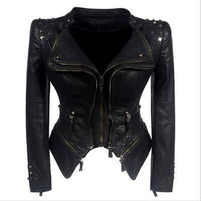 Sheryl Women's Moto Real Leather Jacket – Inland Leather Co
