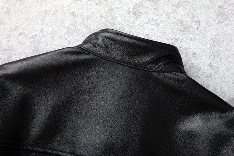 Theon Genuine Leather Jacket Men Black Motorcycle-Mens Leather Jacket-Inland Leather Co.-black-XXXL-Inland Leather Co.