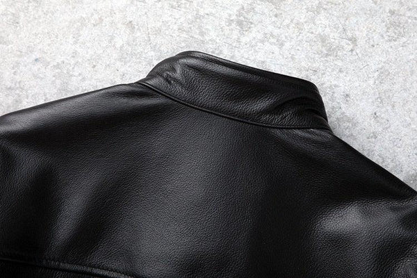 Theon Genuine Leather Jacket Men Black Motorcycle-Mens Leather Jacket-Inland Leather Co.-black-XXXL-Inland Leather Co.