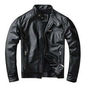 Theon Genuine Leather Jacket Men Black Motorcycle-Mens Leather Jacket-Inland Leather Co.-black-XXXL-Inland Leather Co.