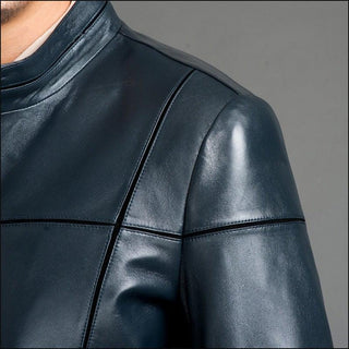 Tywin Mens Sheepskin Parka Leather Coat-Mens Leather Coat-Inland Leather Co.-black-4XL-Inland Leather Co.