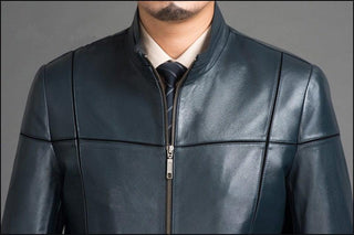 Tywin Mens Sheepskin Parka Leather Coat-Mens Leather Coat-Inland Leather Co.-black-4XL-Inland Leather Co.