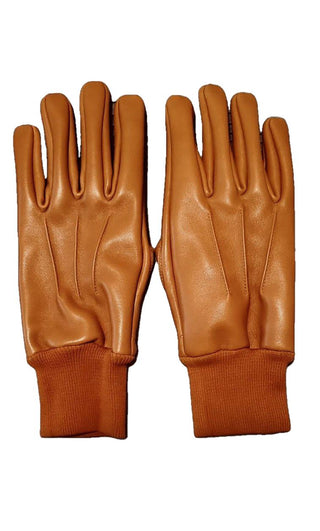 USAAF Type A-10 Leather Gloves-Gloves-Inland Leather Co-Camel Fur Brown-S-Inland Leather Co