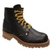 Women 6" Logger, Black Leather Boots-Womens Leather Boots-Inland Leather Co-6-BLACK-M-Inland Leather Co