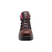 Women 6'' Waterproof Soft Toe Work Boot Brown Leather Boots-Womens Leather Boots-Inland Leather Co-Inland Leather Co