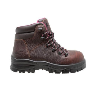 Women 6'' Waterproof Soft Toe Work Boot Brown Leather Boots-Womens Leather Boots-Inland Leather Co-Inland Leather Co