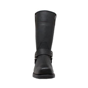Women's 12" Harness Boot Black Leather Boots-Womens Leather Boots-Inland Leather Co-Inland Leather Co