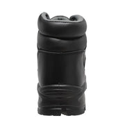 Women's 6" Black Waterproof Cap Toe Work Boot Leather Boots-Womens Leather Boots-Inland Leather Co-Inland Leather Co